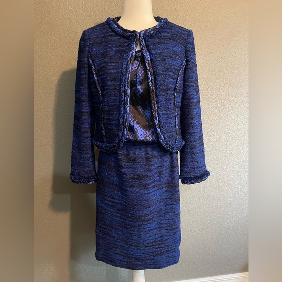 St. John Dresses & Skirts - St. John Royal Blue Knit Ensemble